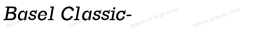 Basel Classic字体转换